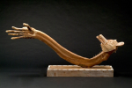 Rick Bartow, <em>From Nothing Coyote Creates Himself</em>, Wood, metal, 41 x 84 x 16 inches, 2004<br>Courtesy of the artist and Froelick Gallery, Portland, OR, © Rick Bartow