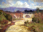 Franz A. Bischoff, <em>Arroyo Seco Bridge</em>, Oil on canvas, 1915, 30" x 40" 