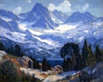 Paul Lauritz, <em>Mountain Silence</em>, oil on canvas, 1922, 40" x 50"