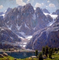 Edgar Payne, <em>Rugged Peaks</em>, oil on canvas, 53.5" x 51.5"