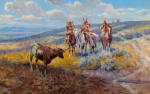 Charles Marion Russell, <em>White Man's Buffalo</em>, oil on canvas, 1919, GM 0137.1622 