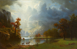 Albert Bierstadt, <em>Sierra Nevada Morning</em>, oil on canvas, 1870, GM 0126.2305 