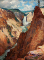 William Robinson Leigh, <em>Grand Canyon of the Yellowstone</em>, oil on canvas board, GM 0137.986