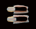 Cherokee Moccasins, leather and beads, GM 84.3453 a-b