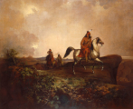 John Mix Stanley, <em>Black Knife, An Apache Chief on Horse Back, Reconnoitering Gen. Kearney’s Command, Version I</em>, 1850, Oil on canvas<br>Smithsonian American Art Museum, Gift of the Misses Henry 