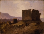 John Mix Stanley, <em>Butte on the Del Norte</em>, 1847, Oil on academy board, Courtesy of the Eiteljorg Museum of American Indians and Western Art, Indianapolis