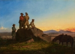 John Mix Stanley, <em>Scouts in the Tetons</em>, ca. 1855, Oil on canvas, Gilcrease Museum, GM 0126.1143