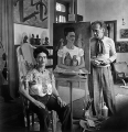 Nickolas Muray<br>
<em>Frida with Nick in her Studio</em>, Coyoacán<br>
1941, Silver gelatin print