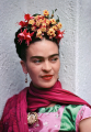 Nickolas Muray<br>
<em>Frida in Pink and Green Blouse</em>, Coyoacán<br>
1938, Carbon process print 