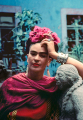 Nickolas Muray<br>
<em>Frida leaning on a sculpture by Mardonio Magaña</em>, Coyoacán<br>
1940, Digital pigment print on Hahnemuhle Photo Rag paper
