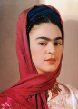 Nickolas Muray<br>
<em>Frida with Magenta Rebozo</em>, New York<br>
1939, Digital pigment print on Hahnemuhle Photo Rag paper
