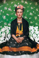 Nickolas Muray<br>
<em>Frida on White Bench</em>, New York<br>
1939, Digital pigment print on Hahnemuhle Photo Rag paper