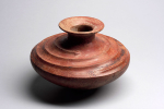 Vessel with snake motif, Comala, Colima, Mexico, ceramic, slip, GM 54.3719