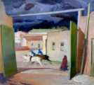 Victor Higgins, <em>The Race</em>, oil on canvas, c.1930, GM 0137.2424
