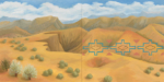 Kay WalkingStick, <em>New Mexico Desert</em>, 2011, Oil on wood panel, 40 x 80 x 2 in., Purchased through a special gift from the Louise Ann Williams Endowment, 2013. National Museum of the American Indian 26/9250, Courtesy American Federation of Arts