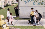 Norman Rockwell, <i>New Kids in the Neighborhood</i>, 1967<br />
<i>Look</i>, May 16, 1967<br />
Signed print<br />
Norman Rockwell Collection<br />
©Norman Rockwell Family Agency.
