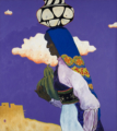 T. C. Cannon (1946–1978, Caddo/Kiowa), <em>Cloud Madonna</em>, 1975. Acrylic on canvas. Collection of Charles and Karen Miller Nearburg, promised gift to the Hood Museum of Art, Dartmouth College, Dartmouth, New Hampshire, <br />© 2018 Estate of T. C. Cannon.