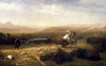 Albert Bierstadt, <i>The Last of the Buffalo</i>, ca. 1888. Oil on canvas, Buffalo Bill Center of the West, Cody, Wyoming. Gertrude Vanderbilt Whitney Trust Fund Purchase. 2.60