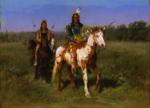 Rosa Bonheur, <i>Rocky Bear and Red Shirt</i>, 1890. Oil on board, Buffalo Bill Center of the West, Cody, Wyoming. Partial Bequest of Vernon R. Drwenski and Museum Purchase. 8.04.6
