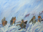 Earl Biss Jr., <em>Riders in the Storm</em>, oil painting, GM 01.2574