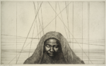 Charles White, <i>Lily C., </i>1973, etching. Photograph by
Gregory Staley. © 2018 The Charles White Archives.