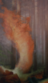 Michael Scott, <i>Fire Tornado Redwoods</i>, oil on canvas