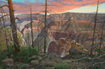 Michael Scott, <i>Smoldering Fire, Grand Canyon,</i> oil on canvas, 