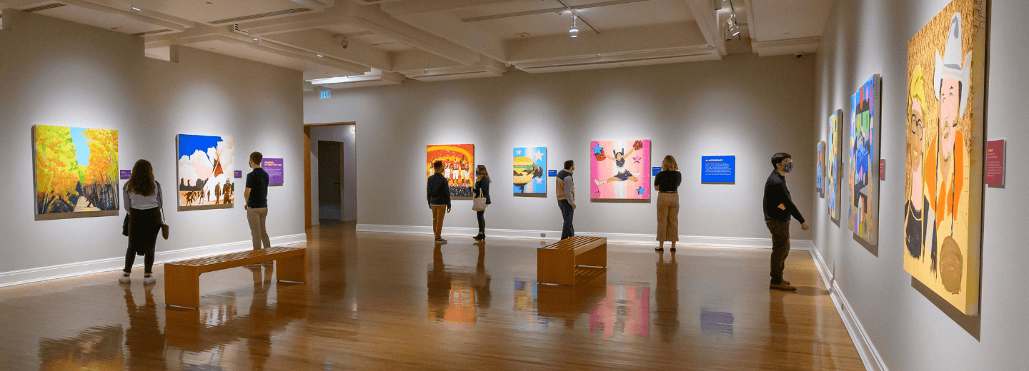 I-Witness Culture Gallery with people viewing art