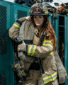 Kathy Desruisseau, <em>Fierce Female Firefighter</em>.

