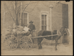 African American Man in a Wagon. 1797 - 1897. Photograph Print. GM 4317.3461.