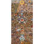 A large composite image featuring many smaller images featuring animals, plants and figures