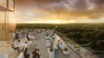 Roof terraces will offer museum visitors expansive views of the Osage Hills. 